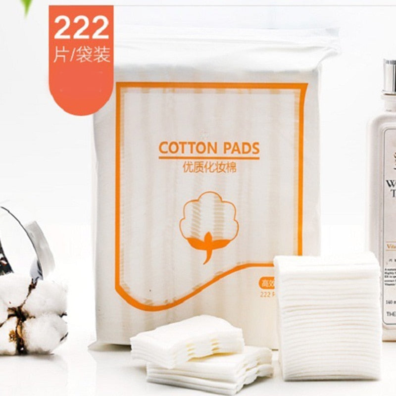 222pcs Cotton Pads Makeup Remover