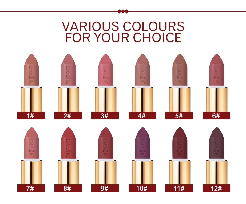 IMAGIC Lipstick 12 Colours