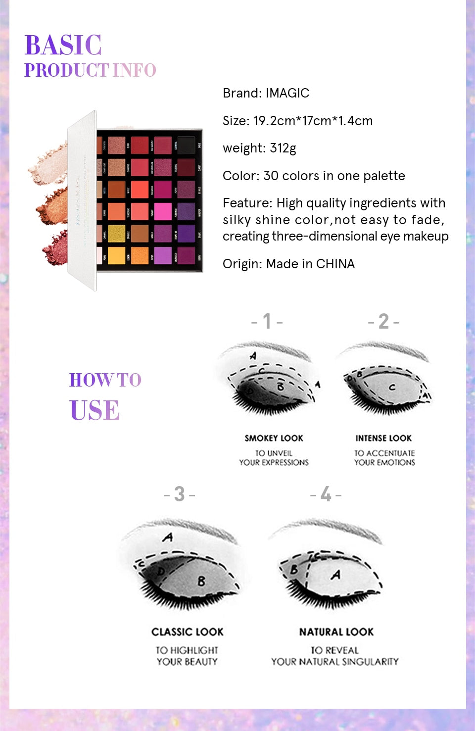 30 Colours EyeShadow Palette