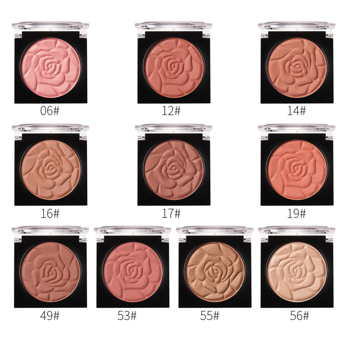 MENOW 10-Colour Petal Blush