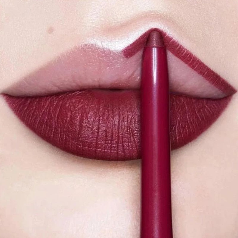 Waterproof Matte Lipliner 12 Colours