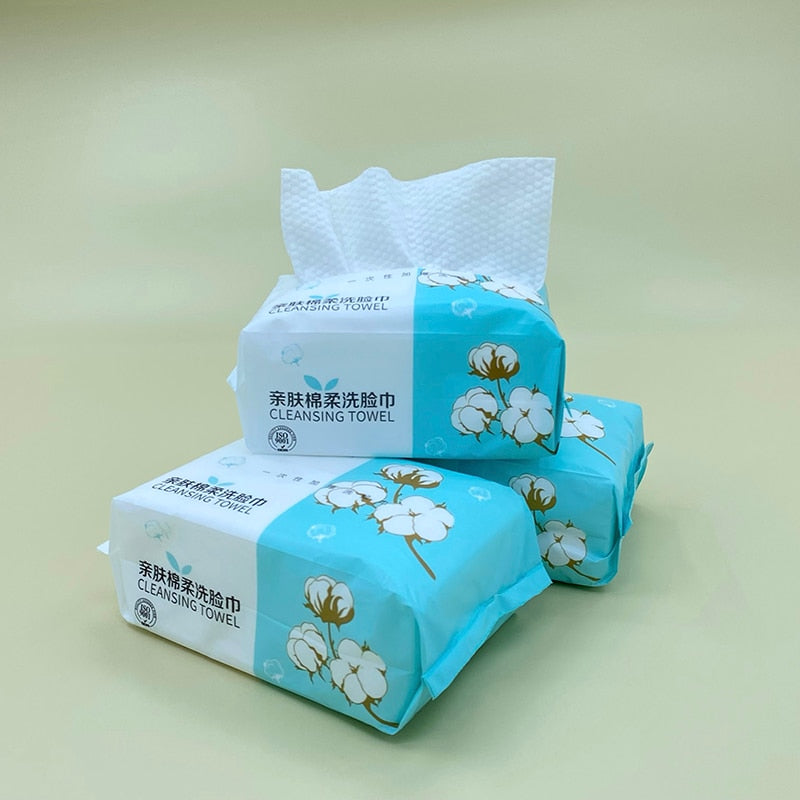 100PCS Natural Disposable Face Towel