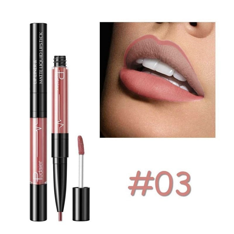 New Double-headed Lipstick/Lip Gloss/Lip Liner