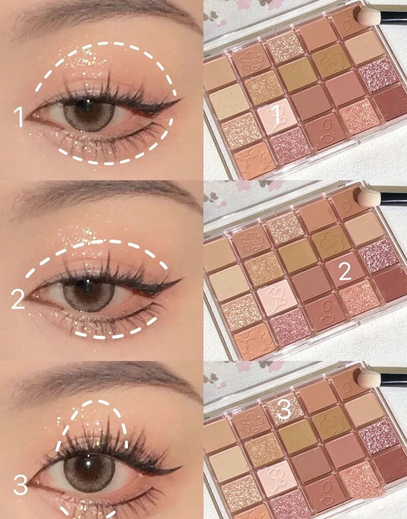 Glitter Cream Eye Shadow Palette