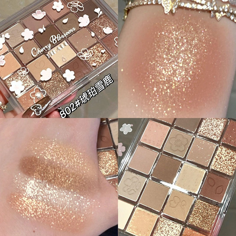 Glitter Cream Eye Shadow Palette