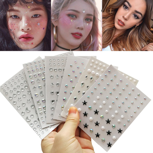 Diamond Face Decoration Stickers